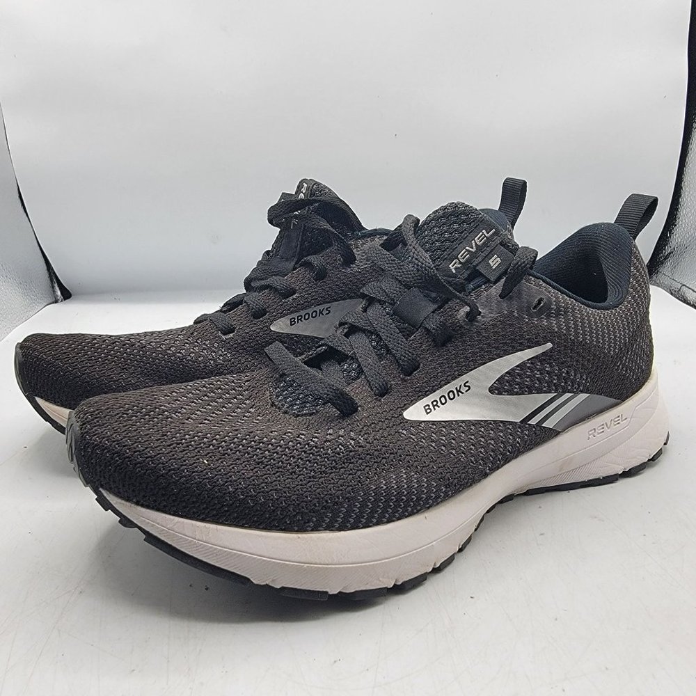 Brooks Revel 5 Womens 8.5 Black Shoes Running Walking Black Comfort 1203611B036 - Picture 4 of 13